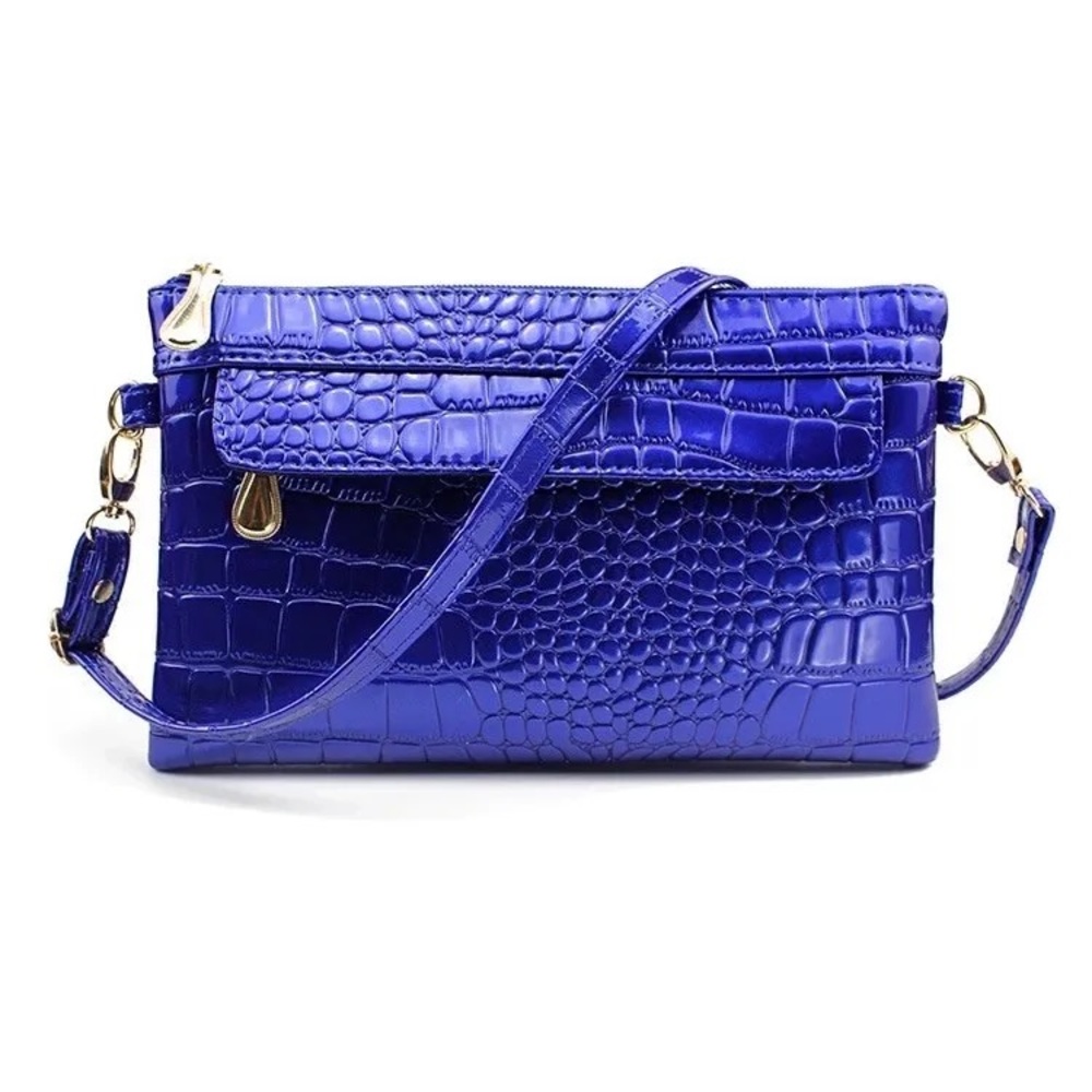 Women's Leather Crossbody Messenger Bag Clutch Purse Wristlet Handbags